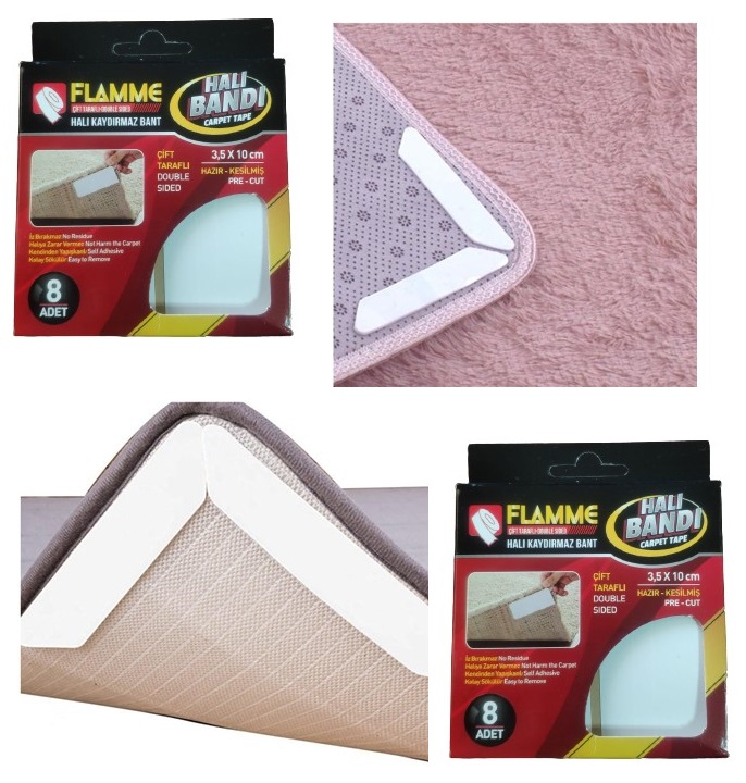 flamme-hali-kaydirmaz-pedler-8-adet-resim-5593.jpg Flamme Halı Kaydırmaz Pedler 8 Adet - Görsel 1