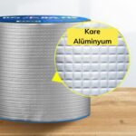 Folyo Kauçuk Bant Yapışkanlı Su Geçirmez Çatı Boru Tamir Bandı (2Metre x 10 Cm) - Görsel 3
