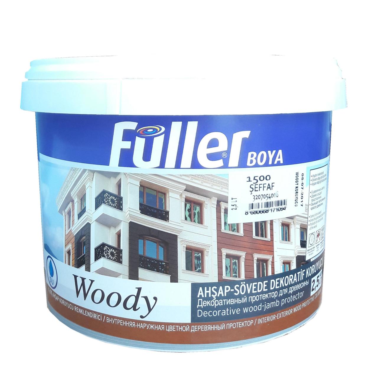 fuller-woody-ahsap-sovede-dekoratif-koruyucu-2-5-lt-20403.jpg Woody Su Bazlı Şeffaf Vernik 2,5 Litre - Görsel 1