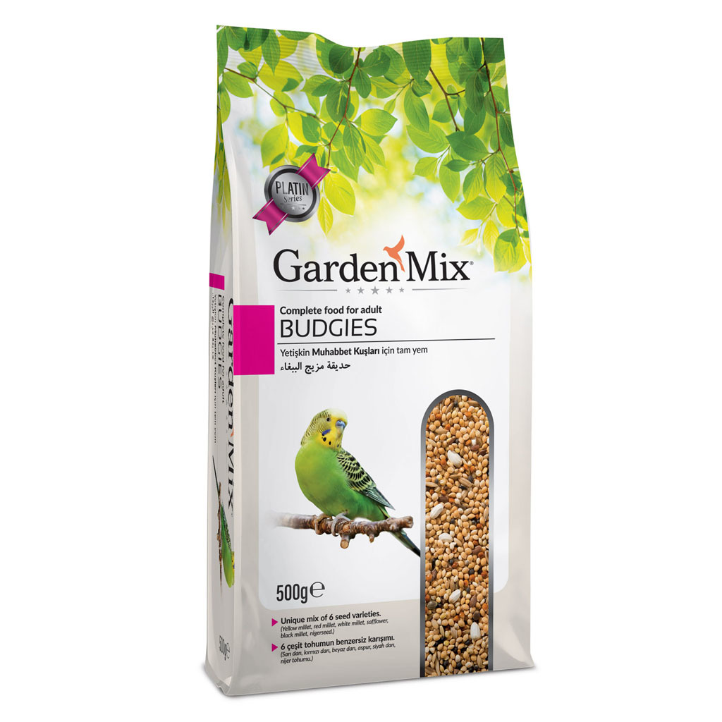 gardenmix-platin-yetiskin-muhabbet-kusu-yemi.jpg Platin Seri Muhabbet Kuş Yemi 500 gr - Görsel 1