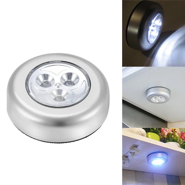 gardrop-505-1.jpg Gardrop - Çekmece - Dolap Köşe Aydınlatıcı Kablosuz Pilli Led Spot Mutfak Lamba Stick - Görsel 1