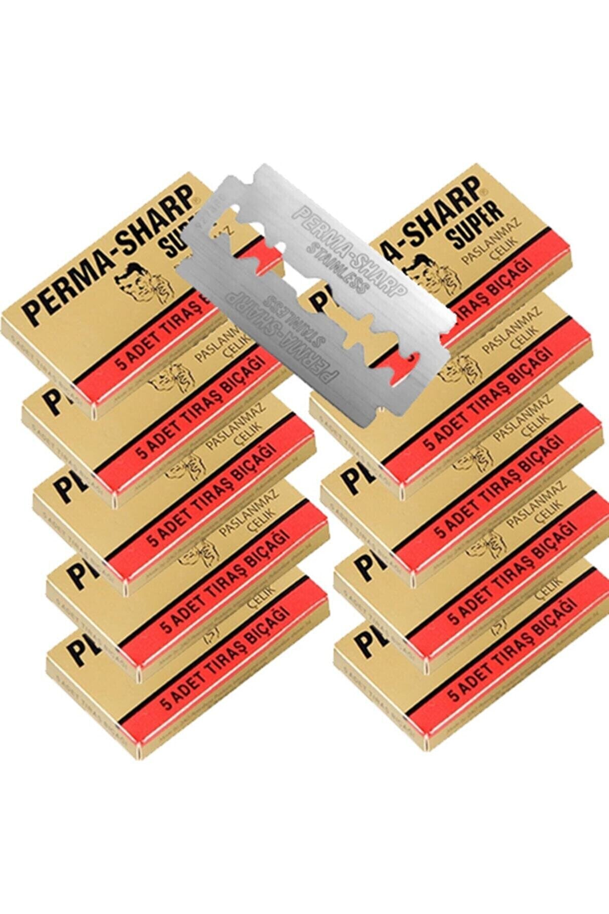 gillette-perma-sharp-5-li-tra-14429-1.jpg Gillette Perma-sharp 5'li Traş Jileti 20 Paket - Görsel 1