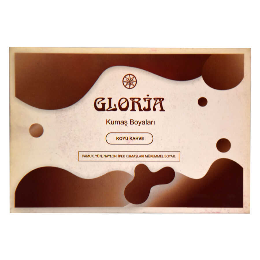 gloria-kumas-boyasi-koyu-kahve-10gr-gloria-28679-84-b.jpg Kumaş Boyası Koyu Kahve 10 Gr Pkt - Görsel 1
