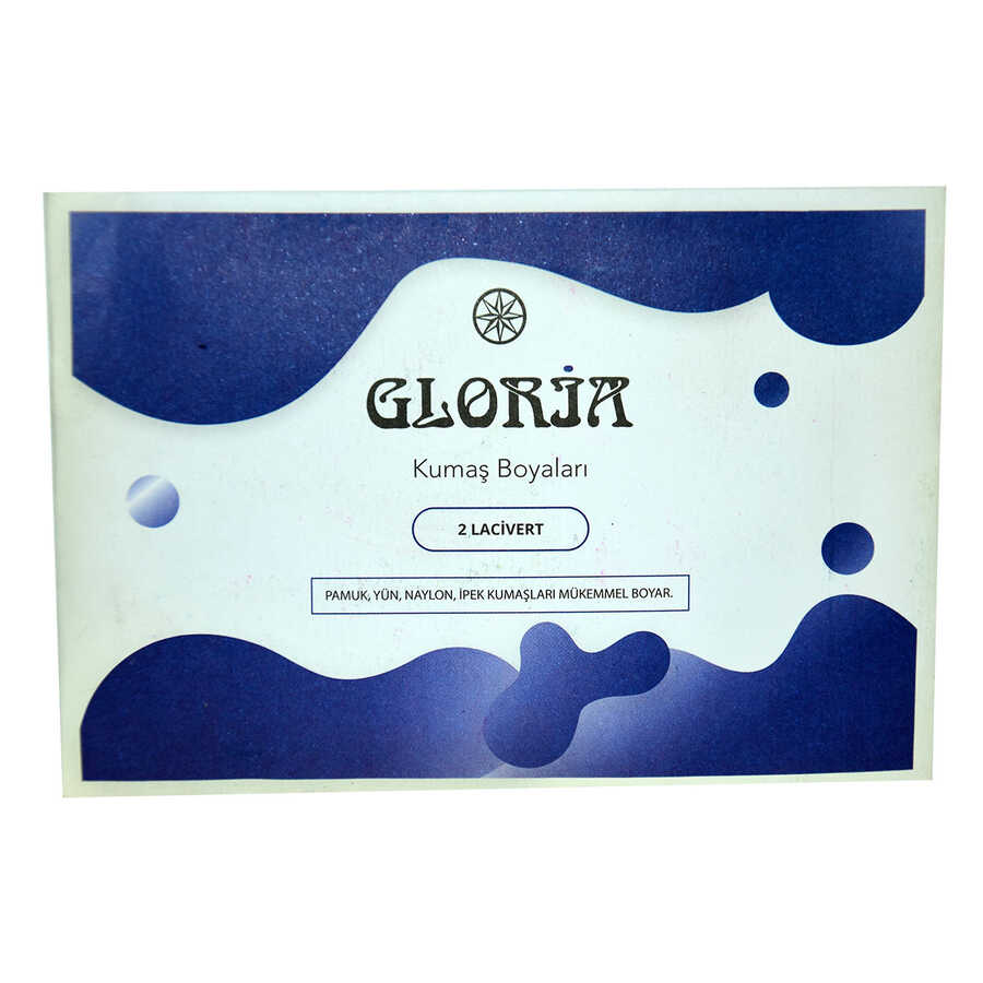 gloria-kumas-boyasi-lacivert-10gr-gloria-28689-84-b.jpg Kumaş Boyası Lacivert 10Gr Pkt - Görsel 1