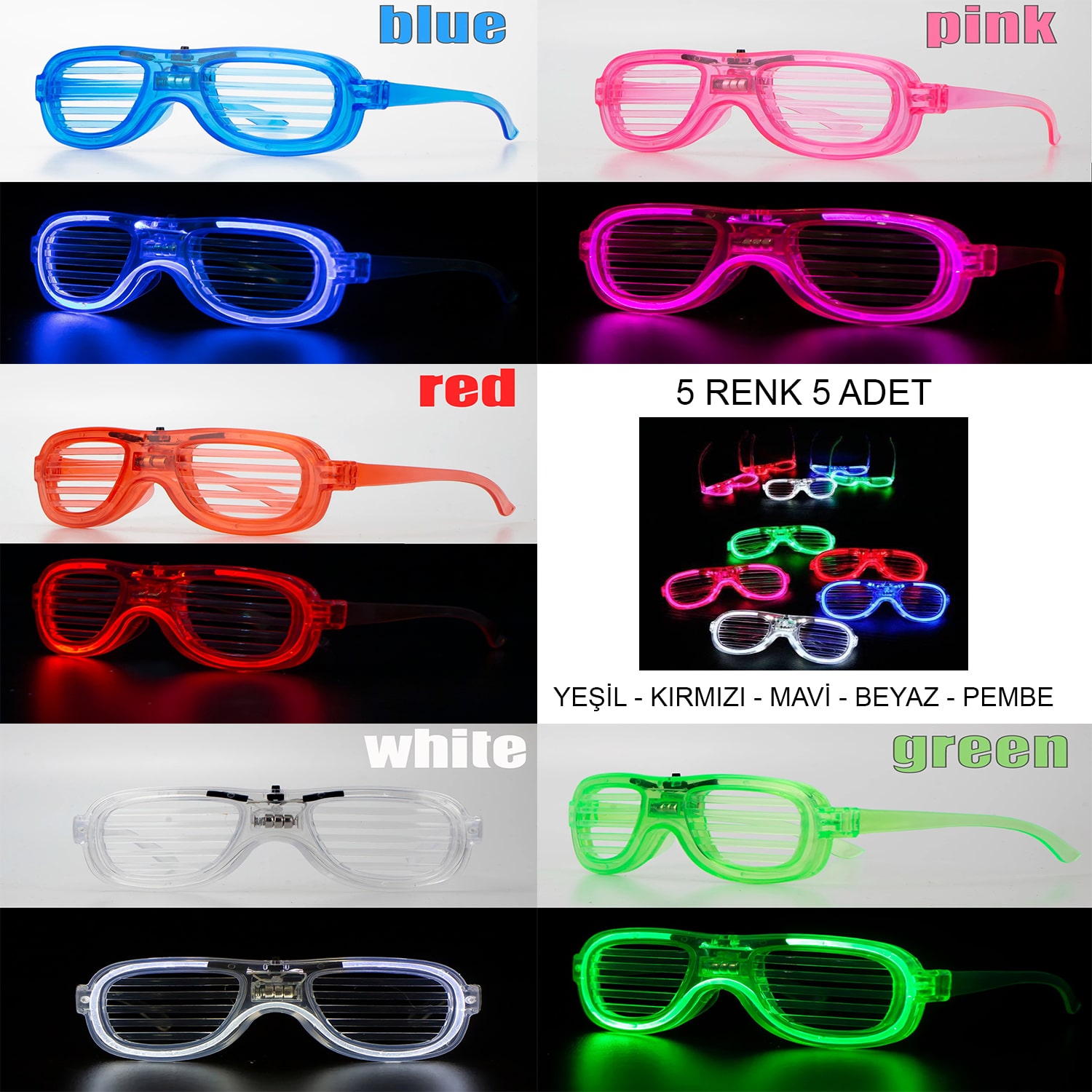 glow-model-led-isikli-parti-gozlugu-3-modlu-5-renk-5-adet-resim-5200.jpg Glow Model Led Işıklı Parti Gözlüğü 3 Modlu 5 Renk 5 Adet - Görsel 1
