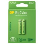 GP ReCyko AAA Şarjlı İnce Kalem Pil - 650 mAh 2'li