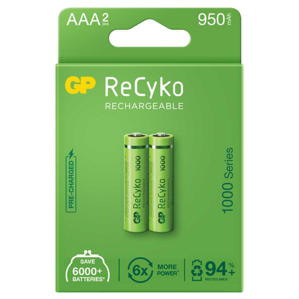 gp-recyko-950mah-aaa-sarj-edi-9811-1.jpg GP ReCyko AAA Şarjlı İnce Kalem Pil - 950 mAh 2'li - Görsel 1