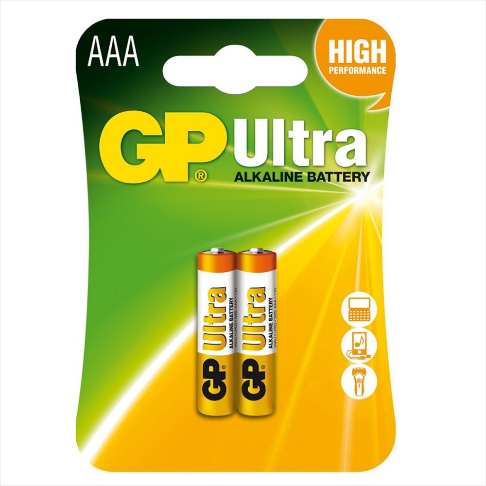 gp-ultra-alkalin-aaa-ince-kal-9749-1.png GP Ultra Alkalin AAA İnce Kalem Pil - 2'li Paket - Görsel 1