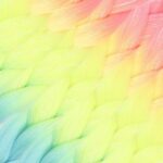 Simli Fuşya / Neon Sarı / Açık Mavi Ombreli Örgülük  100 Gr. - Görsel 2