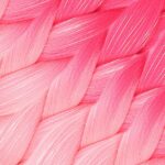 Simli Koyu Pembe / Pembe / Şeker Pembesi Ombreli Örgülük  100 Gr. - Görsel 2