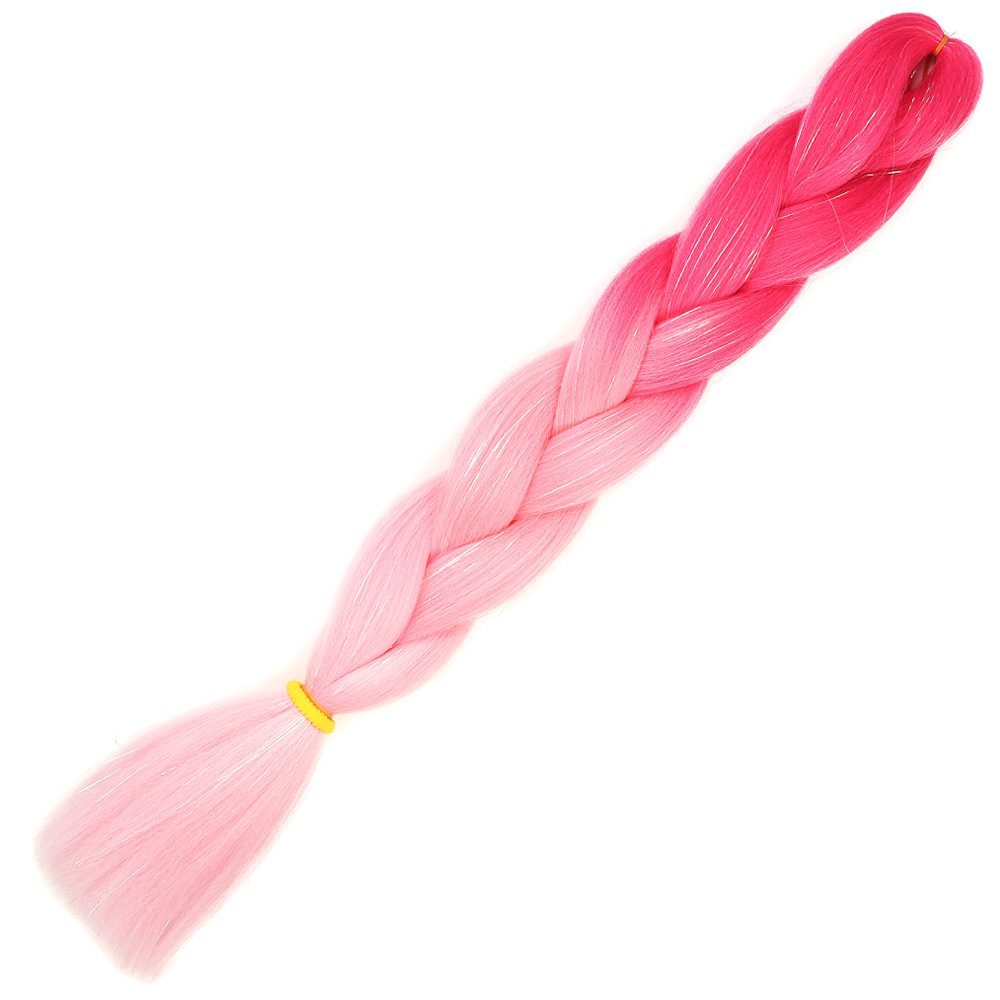 gpm10.jpg Simli Koyu Pembe / Pembe / Şeker Pembesi Ombreli Örgülük 100 Gr. - Görsel 1