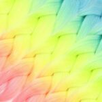 Simli Açık Mavi / Neon Sarı / Pembe Ombreli Örgülük  100 Gr. - Görsel 2