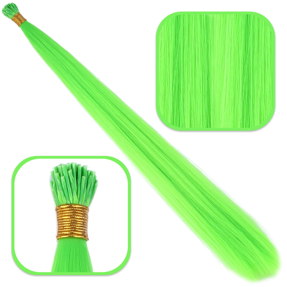green2.jpg Fiber Sen Boncuk Kaynaklık Renkli / Neon Yeşil / 100 Adet - Görsel 1