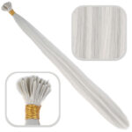 Fiber Sen Boncuk Kaynaklık Renkli  / Açık Gri / 100 Adet