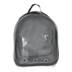 Kalpli Patili Astronot Şeffaf Taşıma Sırt Çantası Gri 24x32x42 cm - Görsel 7