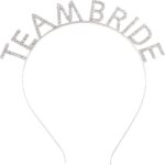 Gümüş Kaplama Kristal Taşlı Team Bride Taç 16x17 cm