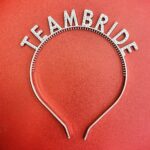 Gümüş Renk Team Bride Taç Plastik  Gelin ve Nedime Tacı