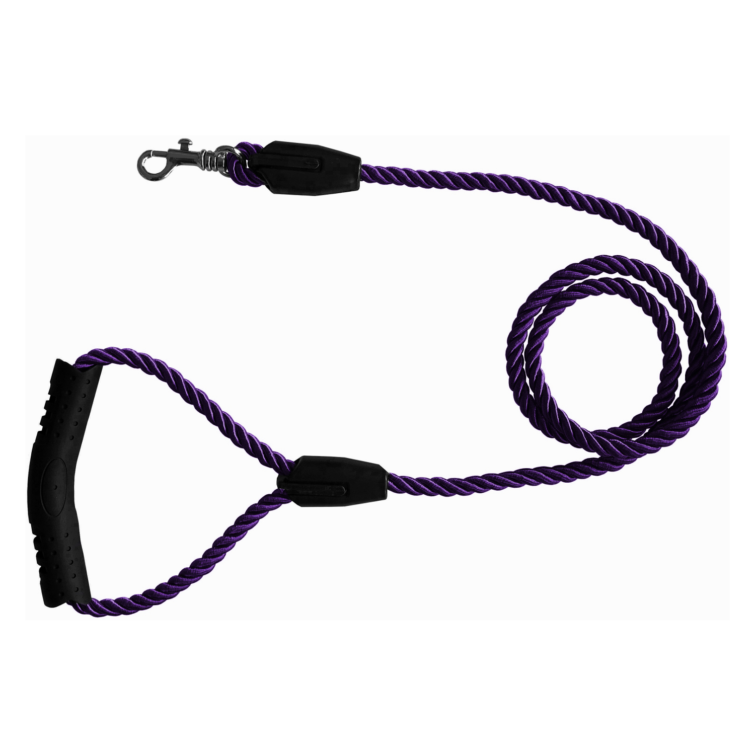 halat-mor-jpeg.jpeg Üçlü Sarmallı Köpek Gezdirme Halatı 1 cm-120 cm Mor - Görsel 1