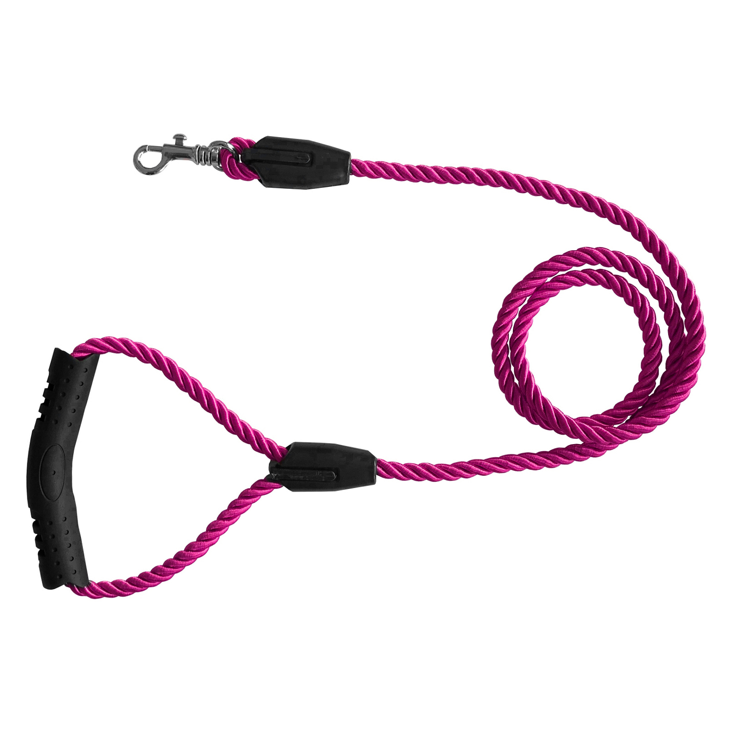 halat-pembe-jpeg.jpeg Üçlü Sarmallı Köpek Gezdirme Halatı 1 cm-120 cm Pembe - Görsel 1