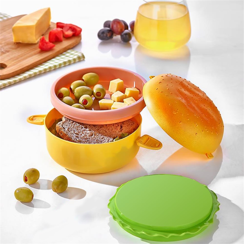 hamburger-4337-1.jpg Hamburger Görünümlü Beslenme ve Saklama Kabı - Görsel 1