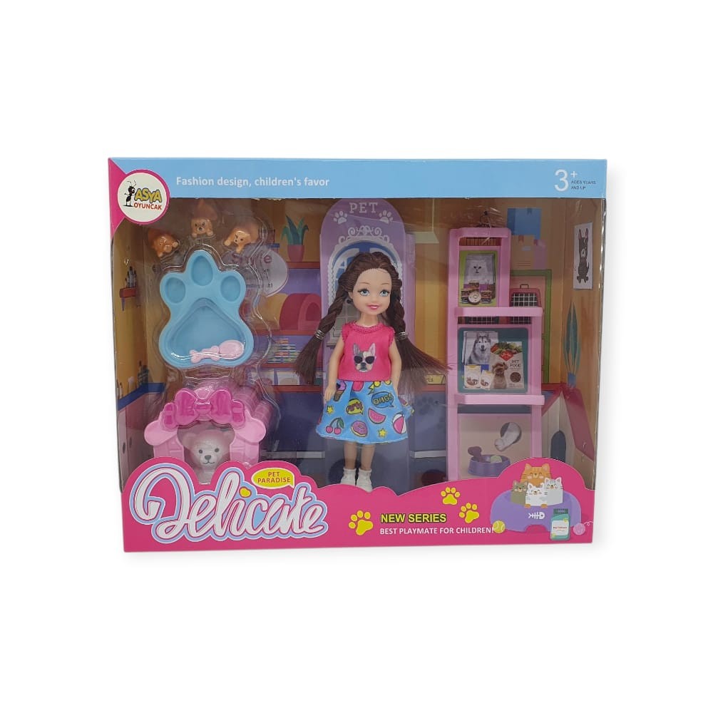 hamile-bebek-ve-minik-bebegi-115153-pembe-38784.jpg Pet Shop - Köpek Bakım Merkezi Oyun Seti - A8-14 - Sarışın - 1 ADET - Görsel 1