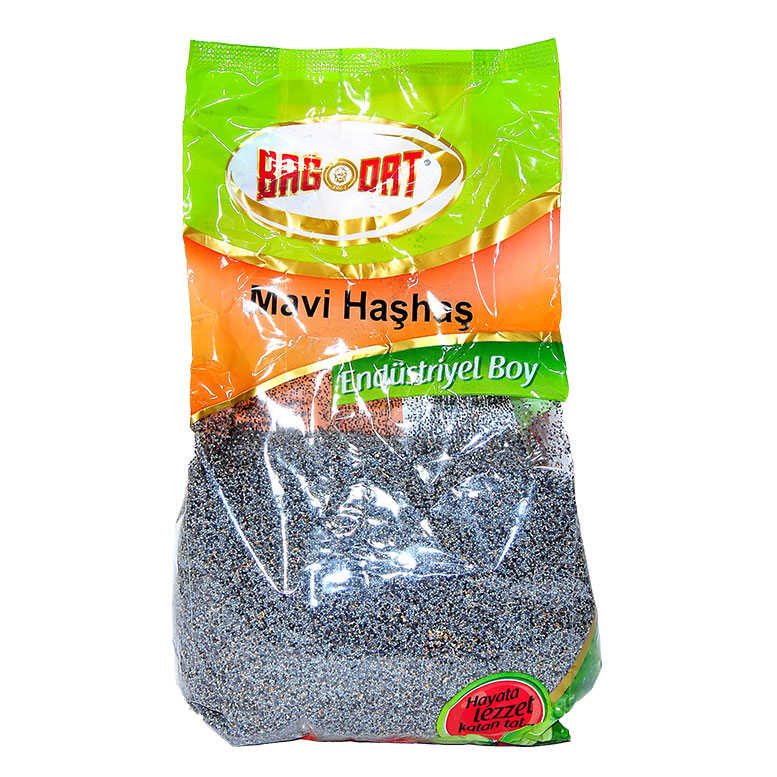 Mavi Haşhaş 1Kg Pkt - Bağdat Baharat Haşhaş Tohumu Tane Doğal Mavi 1000 Gr Paket - Görsel 1