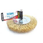 Hawk HA10133 Pimli Sarı Tel Daire Fırça - 75x10 mm