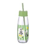 Hayvan Figürlü Pipetli Su Ve Süt Şişesi Cam 500 ML - Görsel 4