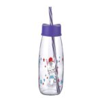 Hayvan Figürlü Pipetli Su Ve Süt Şişesi Cam 500 ML - Görsel 5