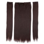 Fiber Sen Düz Yarım Ay + 2 Yan Çıt Çıt / Koyu Kahve - Görsel 2
