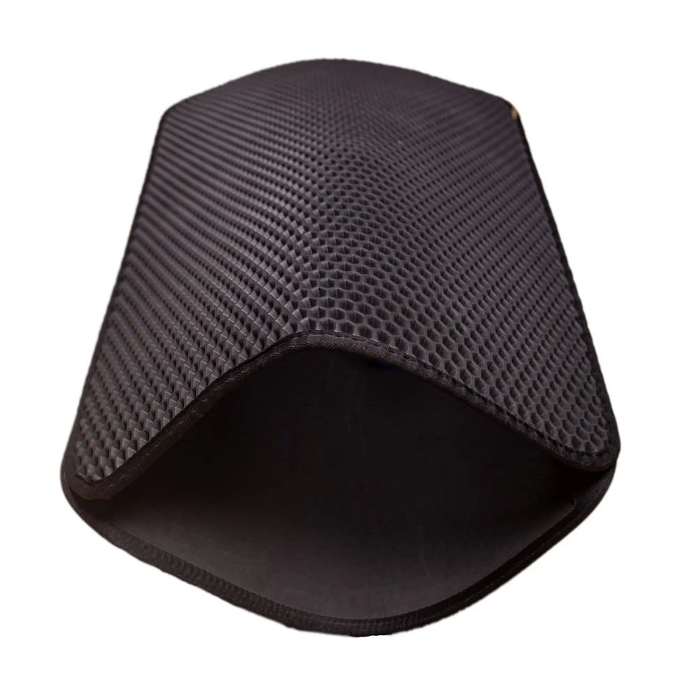 hexmatmblack-3-png.png Kum Toplayıcı Fonksiyonel Kedi Paspası Altıgen 37-50 cm Siyah - Görsel 1