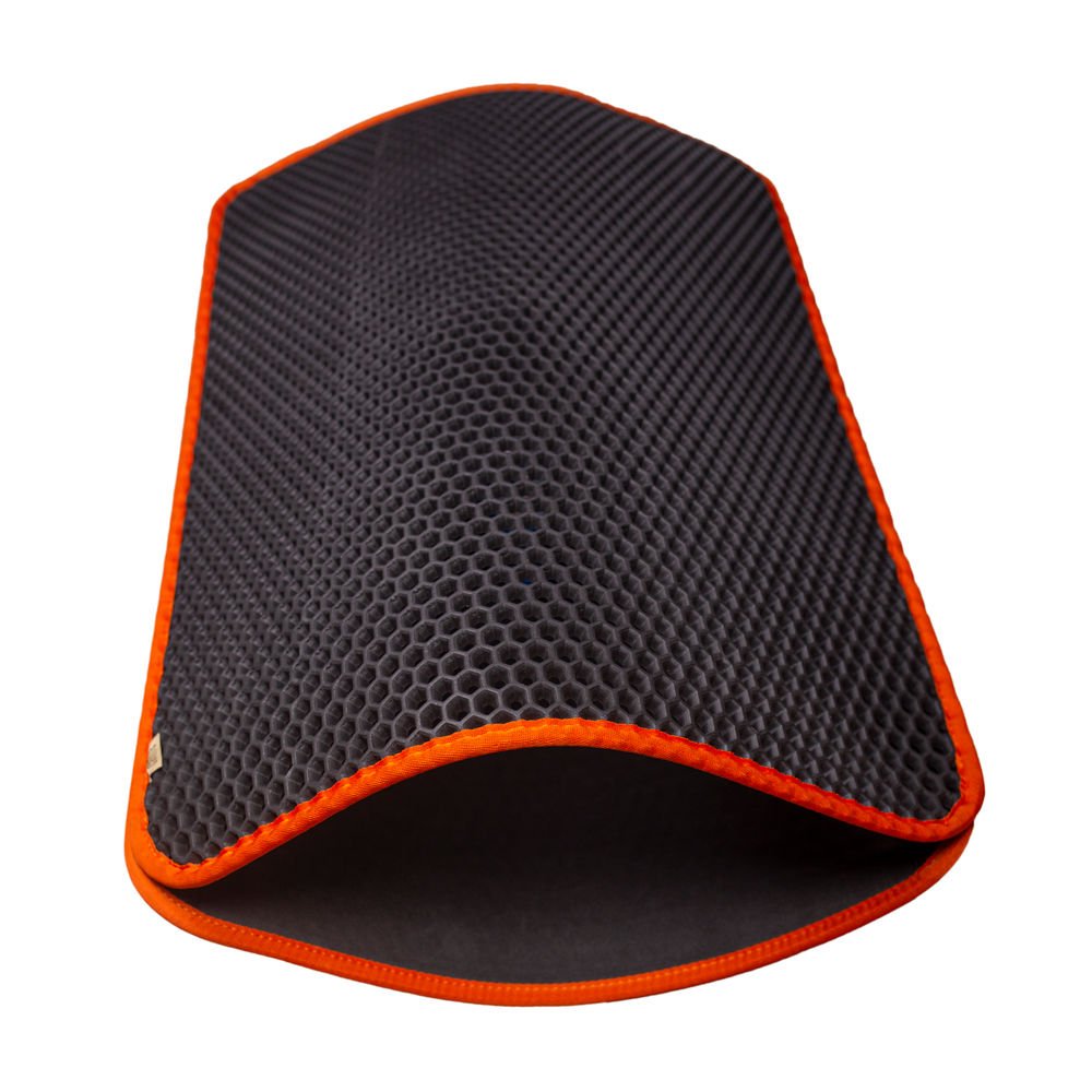hexmatmorange-3-jpg.jpg Kum Toplayıcı Fonksiyonel Kedi Paspası Altıgen 37-50 cm Tcu - Görsel 1