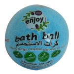 Himalaya Tuzlu El Yapımı Banyo Küvet Topu Sabunu Mavi 90-120 Gr - Görsel 3