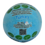 Himalaya Tuzlu El Yapımı Banyo Küvet Topu Sabunu Mavi 90-120 Gr - Görsel 4