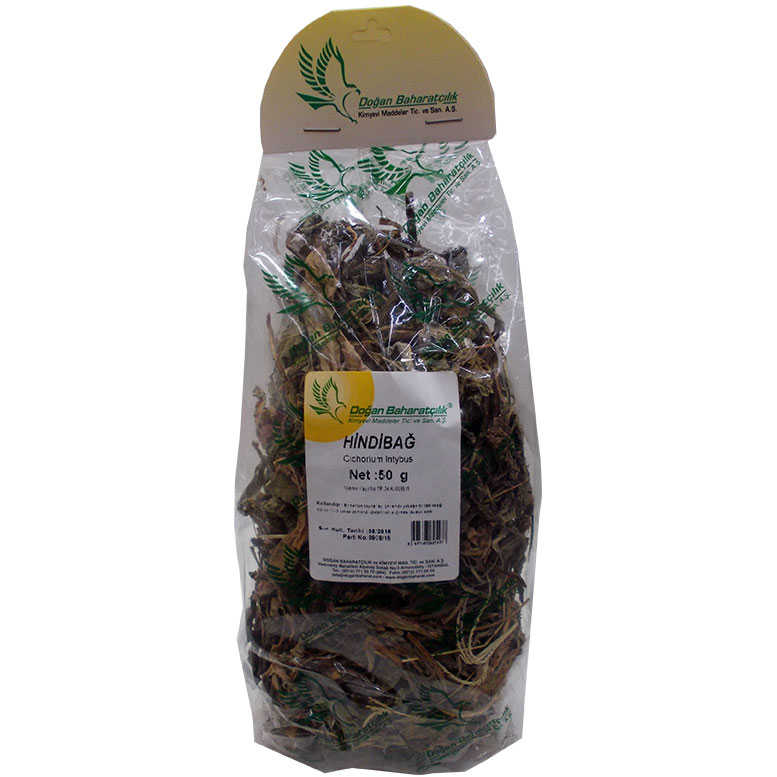 Hindibağ Otu 50Gr Pkt - Doğan Baharat Hindibağ Yaprağı Otu Doğal 50 Gr Paket - Görsel 1