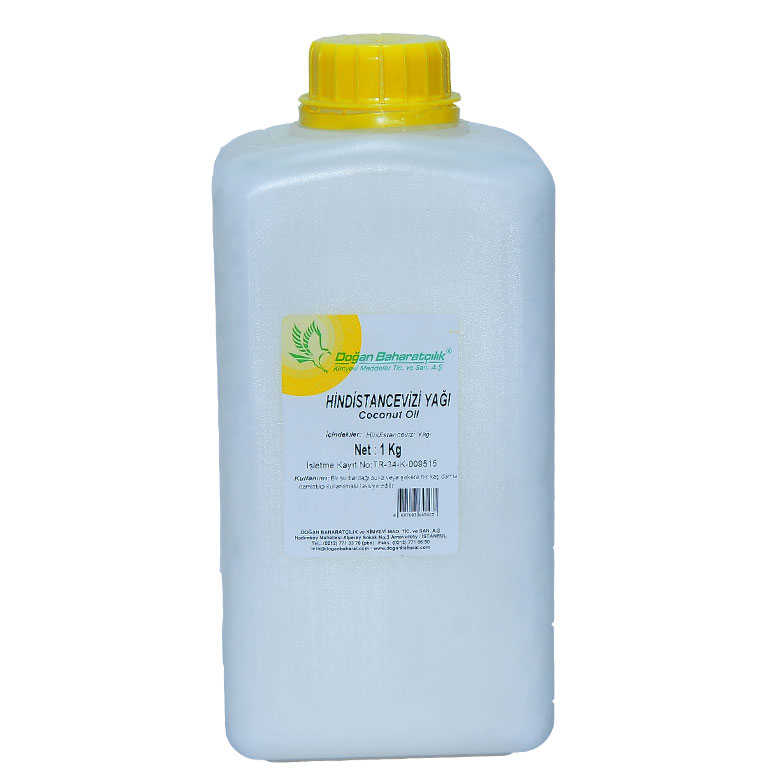 Hindistan Cevizi Yağı 1Kg - Doğan Hindistan Cevizi Yağı Pet Bidon 1000 Gr - Görsel 1