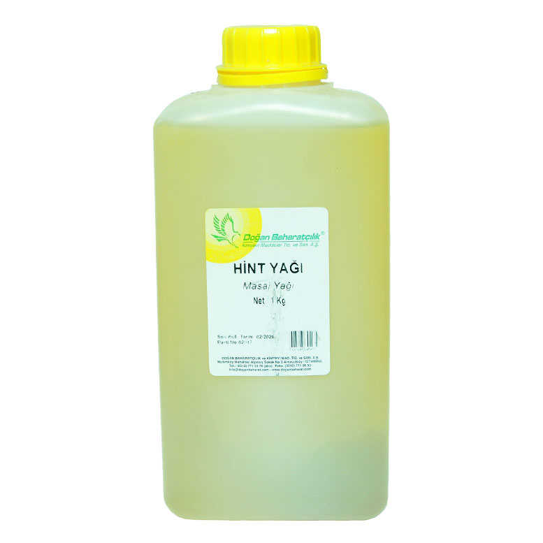 Hint Yağı 1Kg - Doğan Hint Yağı Pet Bidon 1000 Gr - Görsel 1