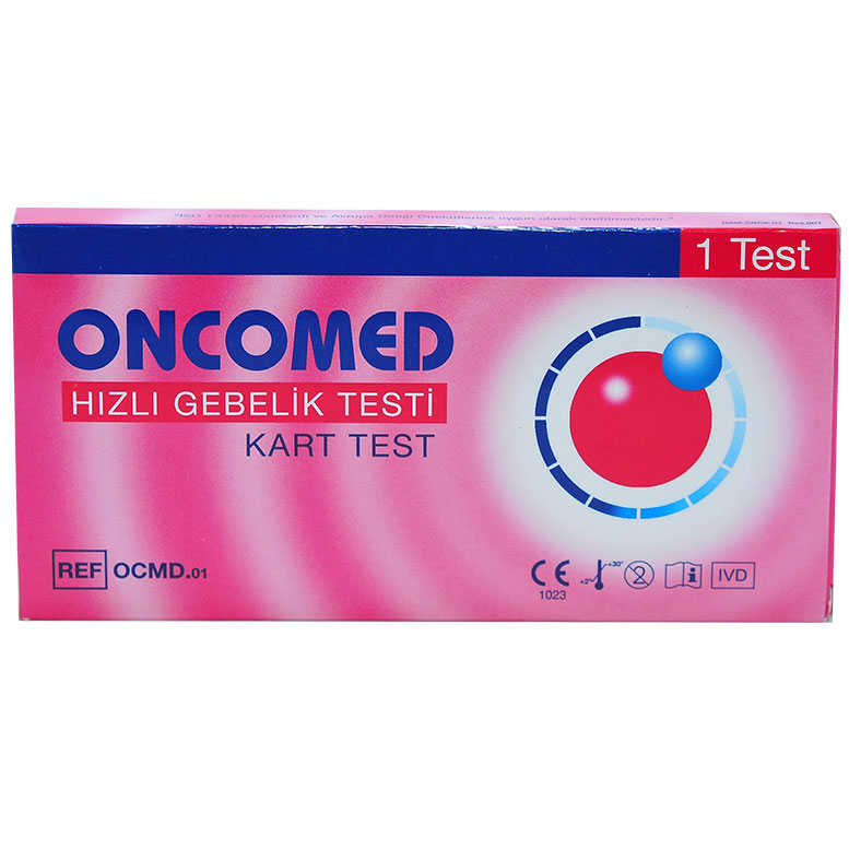 Hızlı Gebelik Testi - 1 Kart Test - Oncomed Hızlı Gebelik Testi - 1 Kart Test - Görsel 1