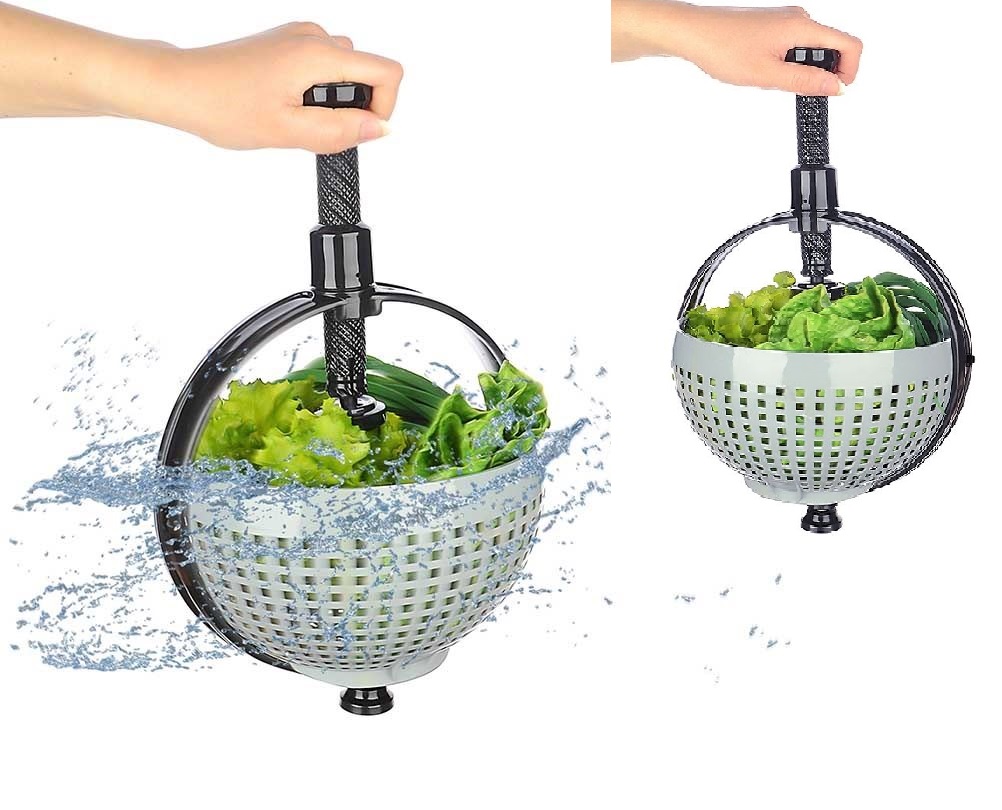 hizli-sa-5365-1.jpg Hızlı Salata Kurutucu Süzgeç- Dönerli Süzgeç Dev Boy - Görsel 1