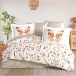 Çift Kişilik Poplin Nev Belis Oranj