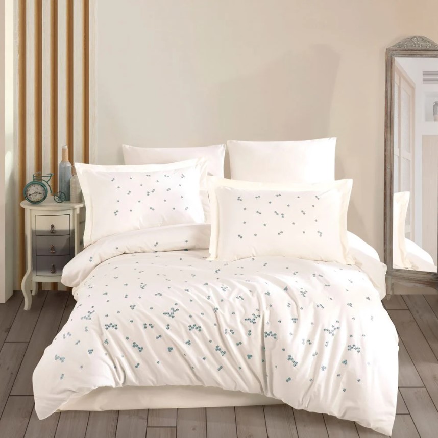hobby-cift-kisilik-poplin-premium-nakisli-nevresim-lidia-krem-15792.jpg Çift Kişilik Poplin Premium Nakışlı Nev Spring - Görsel 1