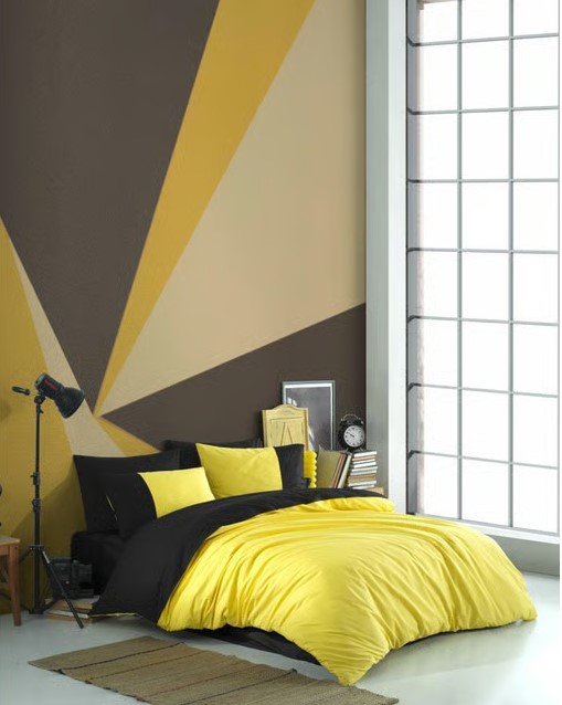 hobby-kingsize-poplin-nevresim-diamond-turuncu-antrasit-17065.jpg Kingsize Poplin Nev Diamond Sarı Siyah - Görsel 1