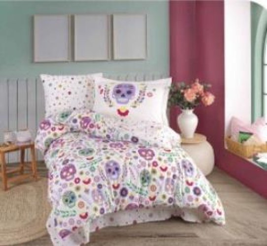 hobby-tek-kisilik-poplin-nevresim-takimi-alice-fusya-17052.jpg Tek Kişilik Poplin Nev Takımı Alice Mor - Görsel 1