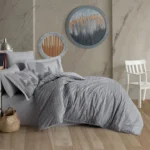 Tek Kişilik Poplin Nev Takımı Tully Gri