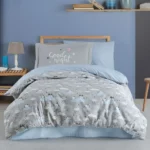 Tek Kişilik Poplin Nev Takımı Daisy Gri
