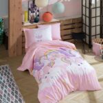 Tek Kişilik Poplin Nev Takımı Magical Pembe