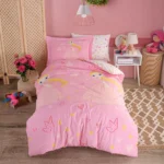 Tek Kişilik Poplin Nev Takımı Prenses Pembe