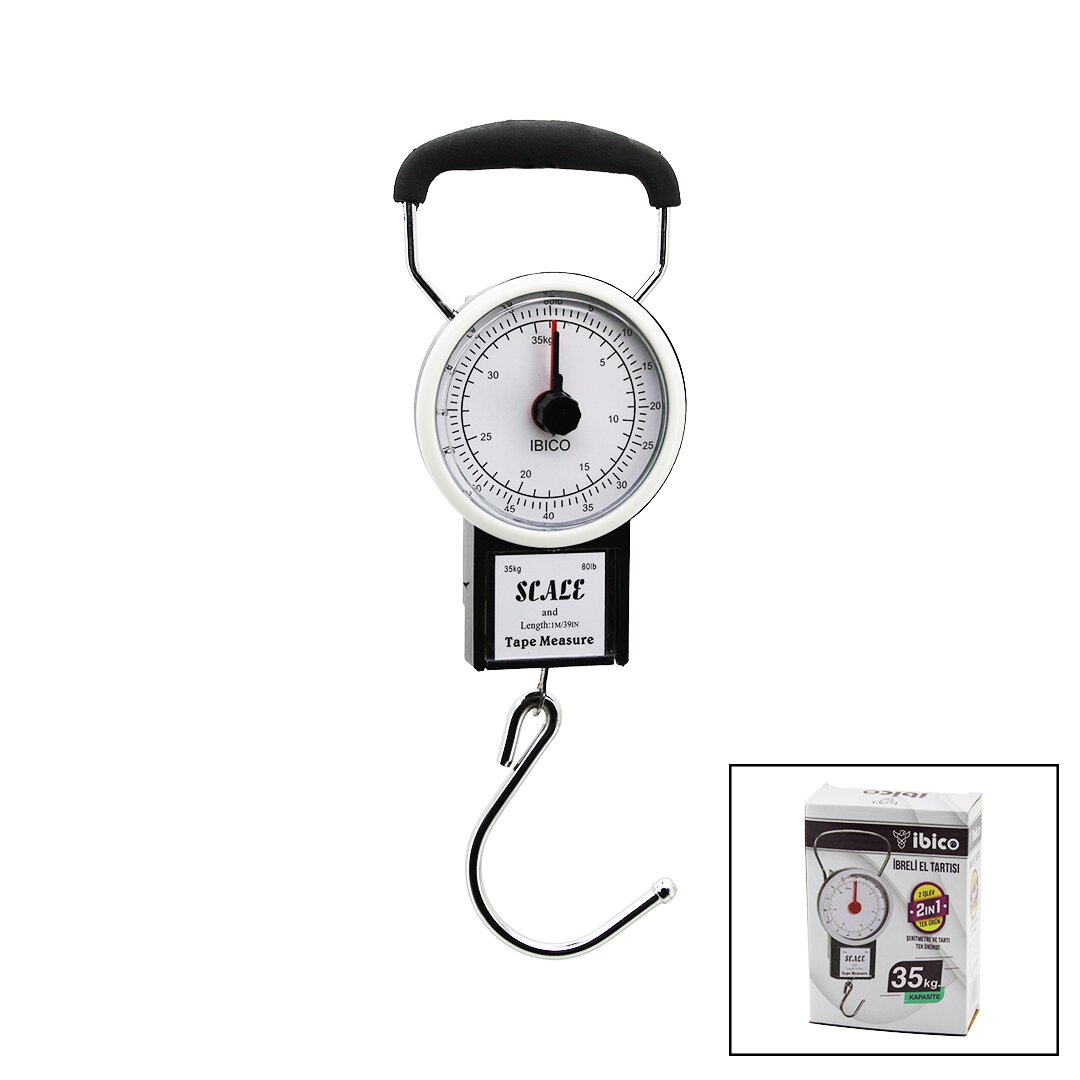 ibico-i11-001-scale-2in1-20080-1.jpg SCALE 2İN1 İBRELİ KANTAR - METRE - Görsel 1
