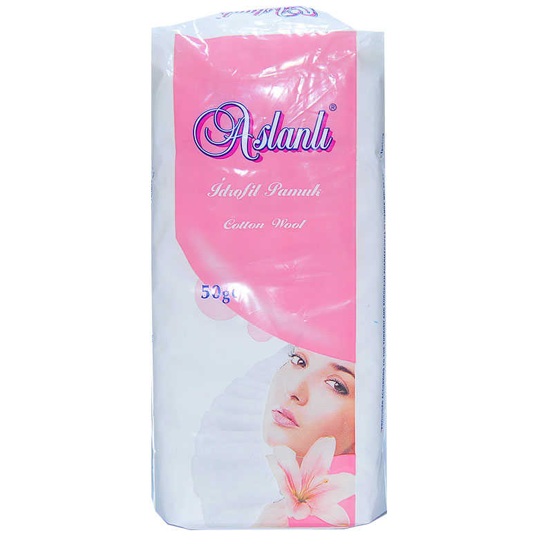 Pamuk 50 Gr - Aslanlı - https://www.lokmanavm.com/pamuk-50-gr İdrofil Pamuk 50 Gr Paket Cotton Wool - Görsel 1