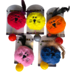 Sesli Catnipli Peluş Kedi Köpek Oyuncağı Çeşitli Renklerde 15 cm